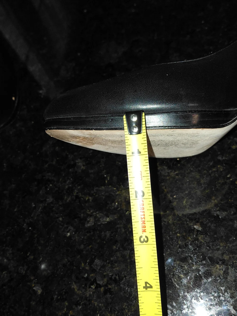 Cole Haan Classic Black Leather Almond Toe Pump Heels US 10  10.5 VGC